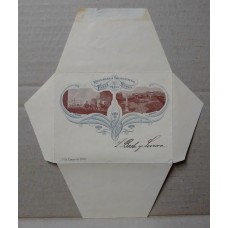 ARGENTINA ENTERO POSTAL GJ SZC-13-11-C SOBRE CARTA POSTAL CON VISTA INTERIOR USADO CON VARIEDAD MARCO COLOR GRIS